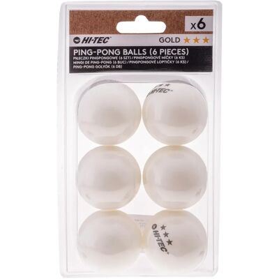Balle de tennis de table Hi-Tec Bali (x3) Blanc TU Unisex - Publicité Balle de tennis de table Hi-Tec Bali (x3) Blanc TU Unisex - Publicité