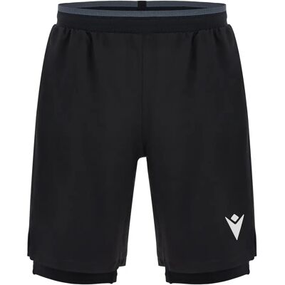 Short Macron Matias II Noir 5XL Male - Publicité Short Macron Matias II Noir 5XL Male - Publicité