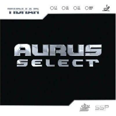 Revêtement raquette tennis de table Tibhar Aurus Select S Noir 1,7 mm Unisex - Publicité Revêtement raquette tennis de table Tibhar Aurus Select S Noir 1,7 mm Unisex - Publicité