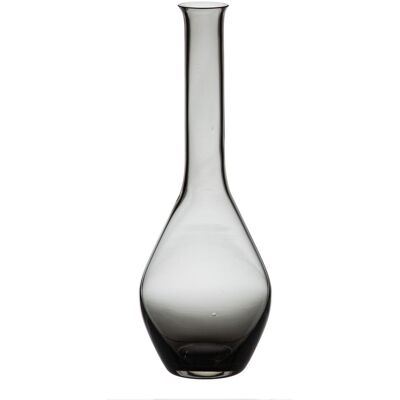 Ton vase gris en verre décoratif - Publicité Ton vase gris en verre décoratif - Publicité