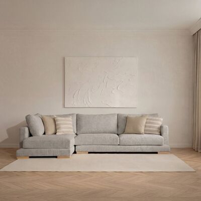 Luxor fauteuil relax gauche 4 places perle - Publicité Luxor fauteuil relax gauche 4 places perle - Publicité