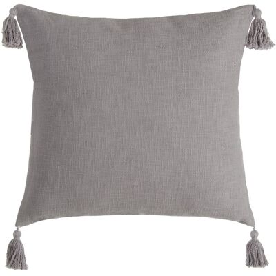 Lota coussin gris décoration coton - Publicité Lota coussin gris décoration coton - Publicité