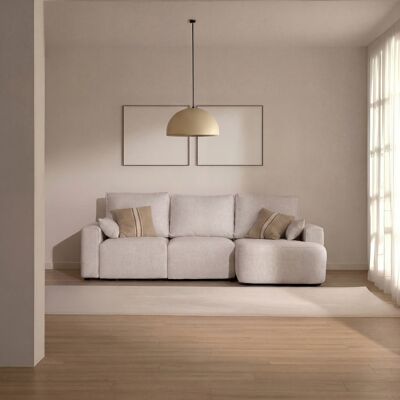 Malco sofá chaise longue derecha 4 plazas perla - Publicité Malco sofá chaise longue derecha 4 plazas perla - Publicité