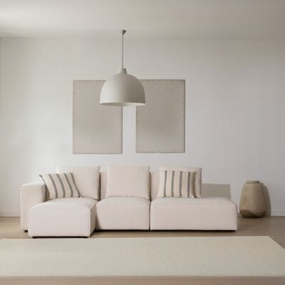 Trevi canapé modulaire 4 places avec côté droit ouvert et pouf - Publicité Trevi canapé modulaire 4 places avec côté droit ouvert et pouf - Publicité