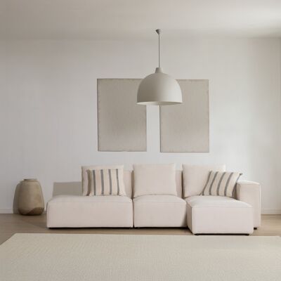 Trevi canapé modulaire 4 places avec côté gauche ouvert et pouf - Publicité Trevi canapé modulaire 4 places avec côté gauche ouvert et pouf - Publicité