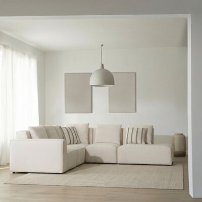 Trevi canapé d'angle modulaire gauche 5 places avec côté droit ouvert - Publicité Trevi canapé d'angle modulaire gauche 5 places avec côté droit ouvert - Publicité