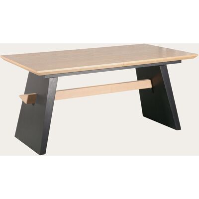 Lavanu table à manger rectangulaire extensible 160/200 en bois de chêne - Publicité Lavanu table à manger rectangulaire extensible 160/200 en bois de chêne - Publicité
