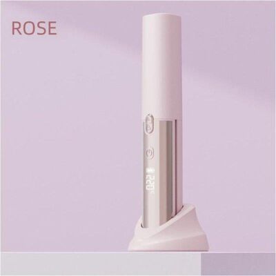 Lisseur Céramique Sans Fil Nobrand 220ºC 7 Niveaux Voyage Rose - Publicité Lisseur Céramique Sans Fil Nobrand 220ºC 7 Niveaux Voyage Rose - Publicité