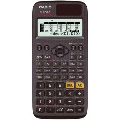 Calculatrice scientifique Casio FX-87DE X Poche Batterie/Solaire Noir - Publicité Calculatrice scientifique Casio FX-87DE X Poche Batterie/Solaire Noir - Publicité