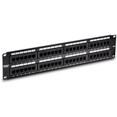 Panneau de brassage Trendnet TC-P48C6 48 ports Cat.6 2U - Publicité Panneau de brassage Trendnet TC-P48C6 48 ports Cat.6 2U - Publicité