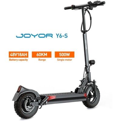 Patinete électrique Joyor Y6-S 500W Autonomie 60km Suspension double Freins disque - Publicité Patinete électrique Joyor Y6-S 500W Autonomie 60km Suspension double Freins disque - Publicité