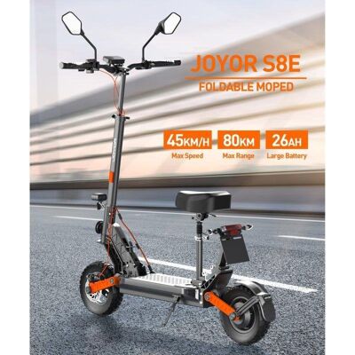 Patinete électrique Joyor S8e 600W Autonomie 90km Roues 10'' Freins disque Noir - Publicité Patinete électrique Joyor S8e 600W Autonomie 90km Roues 10'' Freins disque Noir - Publicité
