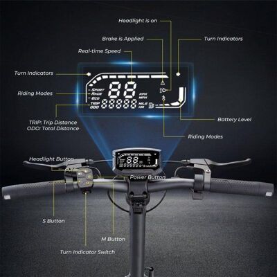 Patinete électrique iScooter V5pro 500W Autonomie 45km Roues 10'' Suspension Noir - Publicité Patinete électrique iScooter V5pro 500W Autonomie 45km Roues 10'' Suspension Noir - Publicité