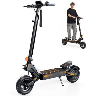 Patinete électrique iScooter W10 1000W Autonomie 60km Suspension pneu Noir - Publicité Patinete électrique iScooter W10 1000W Autonomie 60km Suspension pneu Noir - Publicité