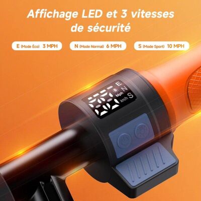 Patinete électrique iScooter K2Pro 150W Autonomie 9km Roues macizas Orange - Publicité Patinete électrique iScooter K2Pro 150W Autonomie 9km Roues macizas Orange - Publicité