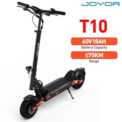 Patinete électrique Joyor T10 2000W Autonomie 75km Pneus 10'' Suspension hydraulique - Publicité Patinete électrique Joyor T10 2000W Autonomie 75km Pneus 10'' Suspension hydraulique - Publicité