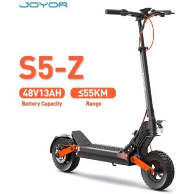 Patinete électrique Joyor S5-Z 600W Autonomie 55km Pneus 10'' Disques Suspension - Publicité Patinete électrique Joyor S5-Z 600W Autonomie 55km Pneus 10'' Disques Suspension - Publicité
