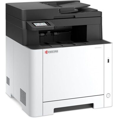 Imprimante laser Ethernet Kyocera avec télécopieur, copieur et scanner couleur tout-en-un - Publicité Imprimante laser Ethernet Kyocera avec télécopieur, copieur et scanner couleur tout-en-un - Publicité
