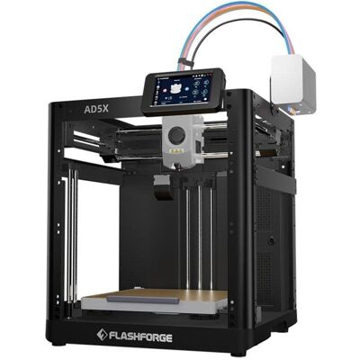 Imprimante 3D Flashforge AD5X Multicolore 600 mm/s Calibration Auto WiFi Double Bande - Publicité Imprimante 3D Flashforge AD5X Multicolore 600 mm/s Calibration Auto WiFi Double Bande - Publicité