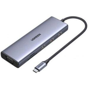 Hub Ugreen 9 ports USB-C 4K HDMI VGA Ethernet Gigabit PD - Publicité Hub Ugreen 9 ports USB-C 4K HDMI VGA Ethernet Gigabit PD - Publicité