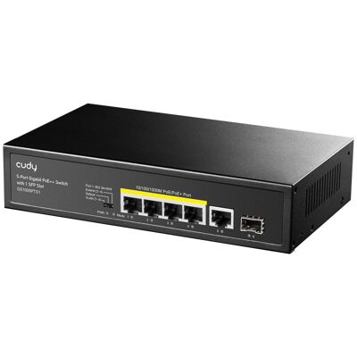 Switch réseau Cudy GS1005PTS1 - Ethernet Gigabit PoE - Noir - Publicité Switch réseau Cudy GS1005PTS1 - Ethernet Gigabit PoE - Noir - Publicité
