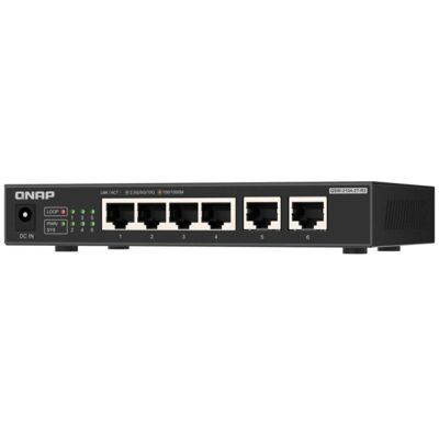 Switch réseau QNAP QSW-2104-2T-R2 6 ports 2,5G/10G sans gestion, silencieux - Publicité Switch réseau QNAP QSW-2104-2T-R2 6 ports 2,5G/10G sans gestion, silencieux - Publicité
