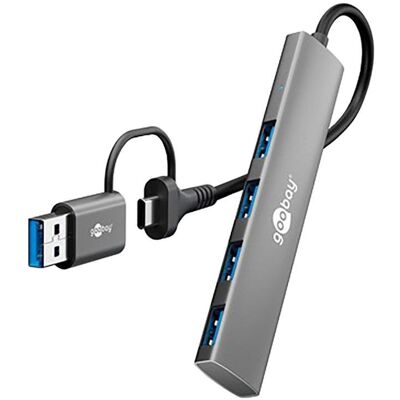 Hub Goobay 4 ports USB 3.0 modèle 79149 sans alimentation externe - Publicité Hub Goobay 4 ports USB 3.0 modèle 79149 sans alimentation externe - Publicité