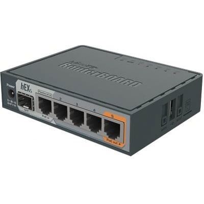 Routeur MikroTik RB760iGS hEX S 5 ports Gigabit + 1 SFP - Publicité Routeur MikroTik RB760iGS hEX S 5 ports Gigabit + 1 SFP - Publicité