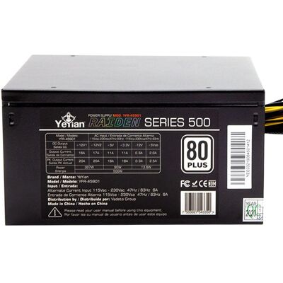 Yeyian Raiden RGB 500W 80 Plus - Publicité Yeyian Raiden RGB 500W 80 Plus - Publicité