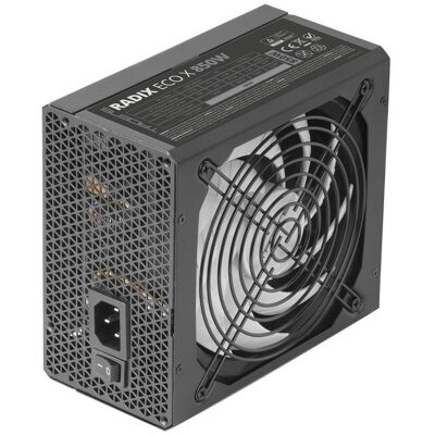 Tacens RADIX ECO X 850 Alimentation ATX 850W 6 ans de garantie 87% SMD DC-DC AI-RPM FDB Noir - Publicité Tacens RADIX ECO X 850 Alimentation ATX 850W 6 ans de garantie 87% SMD DC-DC AI-RPM FDB Noir - Publicité