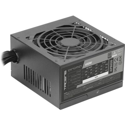 Tacens Anima APB650 Alimentation ATX 650W 80plus Bronze 85% SMD DC-DC Ventilateur 12cm Noir - Publicité Tacens Anima APB650 Alimentation ATX 650W 80plus Bronze 85% SMD DC-DC Ventilateur 12cm Noir - Publicité