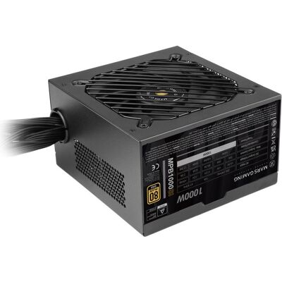 mars-gaming Alimentation PC Mars Gaming MPB1000SI ATX 1000 W, garantie 7 ans, 80Plus Gold, 90 % noir - Publicité mars-gaming Alimentation PC Mars Gaming MPB1000SI ATX 1000 W, garantie 7 ans, 80Plus Gold, 90 % noir - Publicité