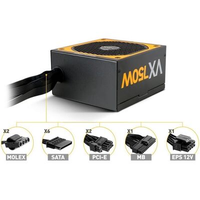 Nox Urano VX 750W 80+ Bronze 140MM PWM - Publicité Nox Urano VX 750W 80+ Bronze 140MM PWM - Publicité