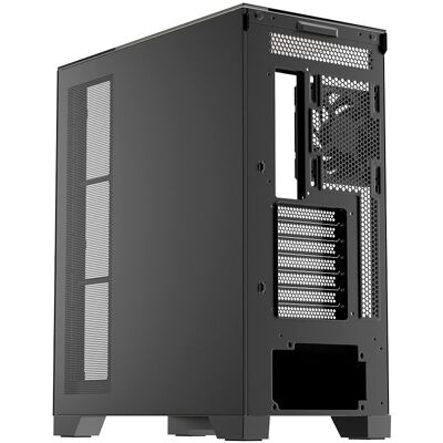 Boîtier de jeu panoramique ATX XYZ Trifecta en verre trempé, 2x VORTEX A-RGB USB-C - Publicité Boîtier de jeu panoramique ATX XYZ Trifecta en verre trempé, 2x VORTEX A-RGB USB-C - Publicité