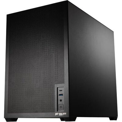 FSP Group Carcasse PC FSP S210-B Mini Tower Noir Verre Trempé mITX/mATX - Publicité FSP Group Carcasse PC FSP S210-B Mini Tower Noir Verre Trempé mITX/mATX - Publicité