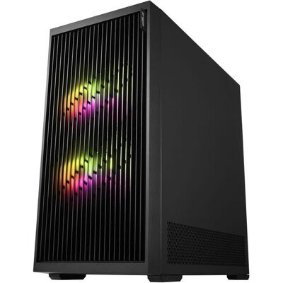 Carcasse Midi Tower Fortron M330 Noir ARGB avec 4 ventilateurs - Publicité Carcasse Midi Tower Fortron M330 Noir ARGB avec 4 ventilateurs - Publicité