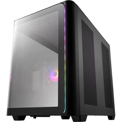 FSP Group Boîtier PC FSP M580-BA Midi Tower Noir ARGB Verre Trempé - Publicité FSP Group Boîtier PC FSP M580-BA Midi Tower Noir ARGB Verre Trempé - Publicité
