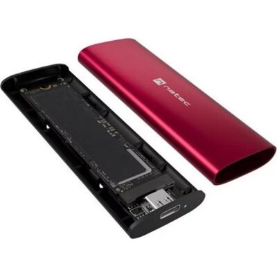Boîtier externe Genesis Natec Rhino M.2 NVMe Aluminium Rouge compact - Publicité Boîtier externe Genesis Natec Rhino M.2 NVMe Aluminium Rouge compact - Publicité