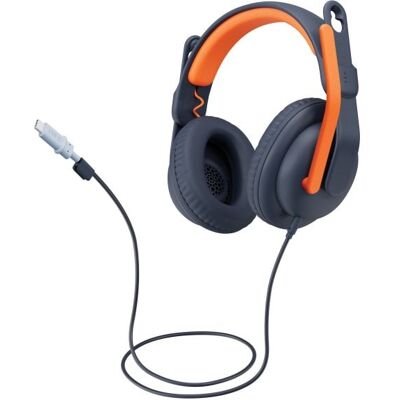 Casque filaire Logitech avec microphone pliable et conception durable adaptée aux enfants - Publicité Casque filaire Logitech avec microphone pliable et conception durable adaptée aux enfants - Publicité