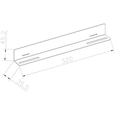 Kimex Paire de Guides Fixes pour Rack Mural 19" 450mm - Publicité Kimex Paire de Guides Fixes pour Rack Mural 19" 450mm - Publicité
