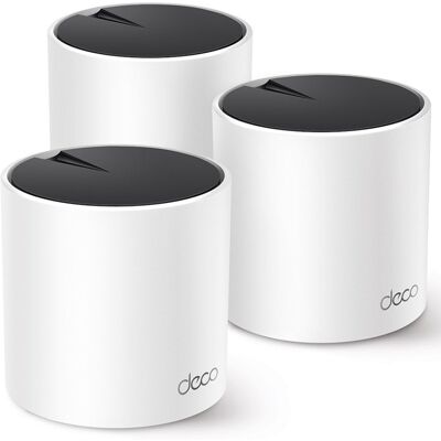 TP-Link Deco X55 Triple Pack Mesh WiFi 6 Système double bande AX3000 MU-MIMO - Publicité TP-Link Deco X55 Triple Pack Mesh WiFi 6 Système double bande AX3000 MU-MIMO - Publicité