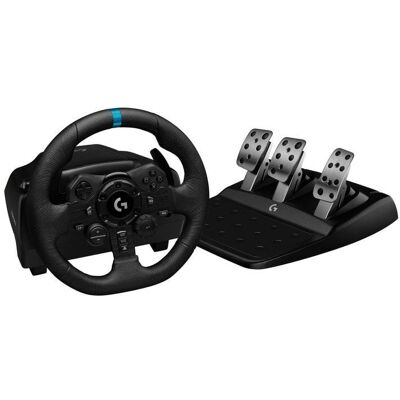 Logitech G923 Volante y Pedales para PS4/PS5/PC - Publicité Logitech G923 Volante y Pedales para PS4/PS5/PC - Publicité
