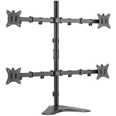 Equip 650127 Support de Bureau Double Bras pour 4 Moniteurs/TV 17"-32" VESA 100x100 Max 9 Kg - Publicité Equip 650127 Support de Bureau Double Bras pour 4 Moniteurs/TV 17"-32" VESA 100x100 Max 9 Kg - Publicité