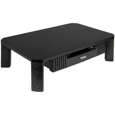 Support Élévateur TooQ TQMMPD02 avec Tiroir pour Moniteur/PC Portable, 20 kg, Noir - Publicité Support Élévateur TooQ TQMMPD02 avec Tiroir pour Moniteur/PC Portable, 20 kg, Noir - Publicité
