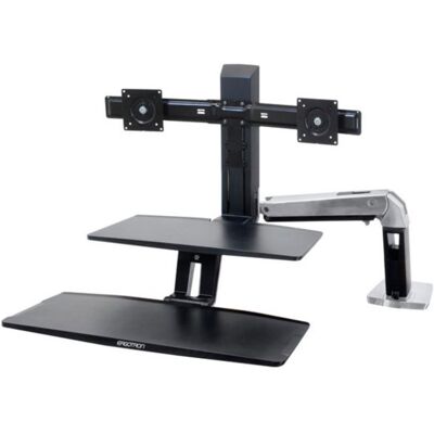 Ergotron WorkFit-A Support Moniteur Bureau 5 à 24" VESA 75x75 à 100x100 Max 11,3Kg - Publicité Ergotron WorkFit-A Support Moniteur Bureau 5 à 24" VESA 75x75 à 100x100 Max 11,3Kg - Publicité