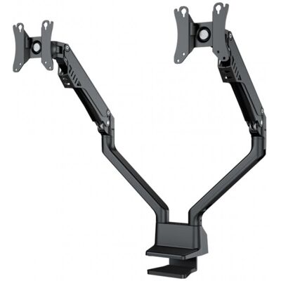 NewStar Soporte Doble Brazo para Monitor 10"/32" VESA 100x100mm Máx 8Kg Negro - Publicité NewStar Soporte Doble Brazo para Monitor 10"/32" VESA 100x100mm Máx 8Kg Negro - Publicité