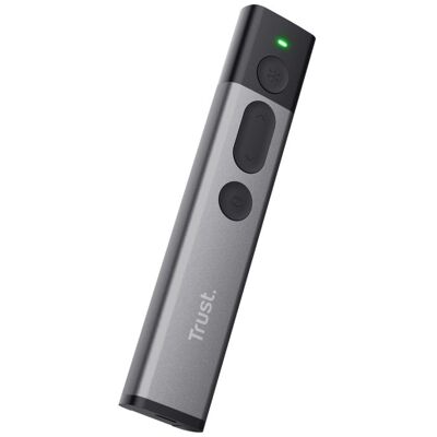 Pointeur sans fil Trust Kazun RF en aluminium, noir - Publicité Pointeur sans fil Trust Kazun RF en aluminium, noir - Publicité