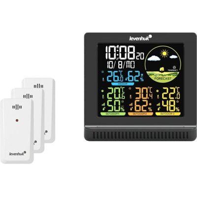 Station Météorologique Levenhuk Wezzer Plus LP40 Sans Fil 3 Capteurs - Publicité Station Météorologique Levenhuk Wezzer Plus LP40 Sans Fil 3 Capteurs - Publicité