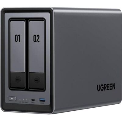 NAS UGREEN 54TB 8GB 2 baies 2,5GbE HDMI USB-C M.2 IronWolf - Publicité NAS UGREEN 54TB 8GB 2 baies 2,5GbE HDMI USB-C M.2 IronWolf - Publicité