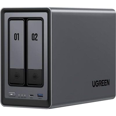 NAS UGREEN 54TB 8GB RAM 2 baies 2,5GbE HDMI USB-C SD M.2 DXP2800 - Publicité NAS UGREEN 54TB 8GB RAM 2 baies 2,5GbE HDMI USB-C SD M.2 DXP2800 - Publicité